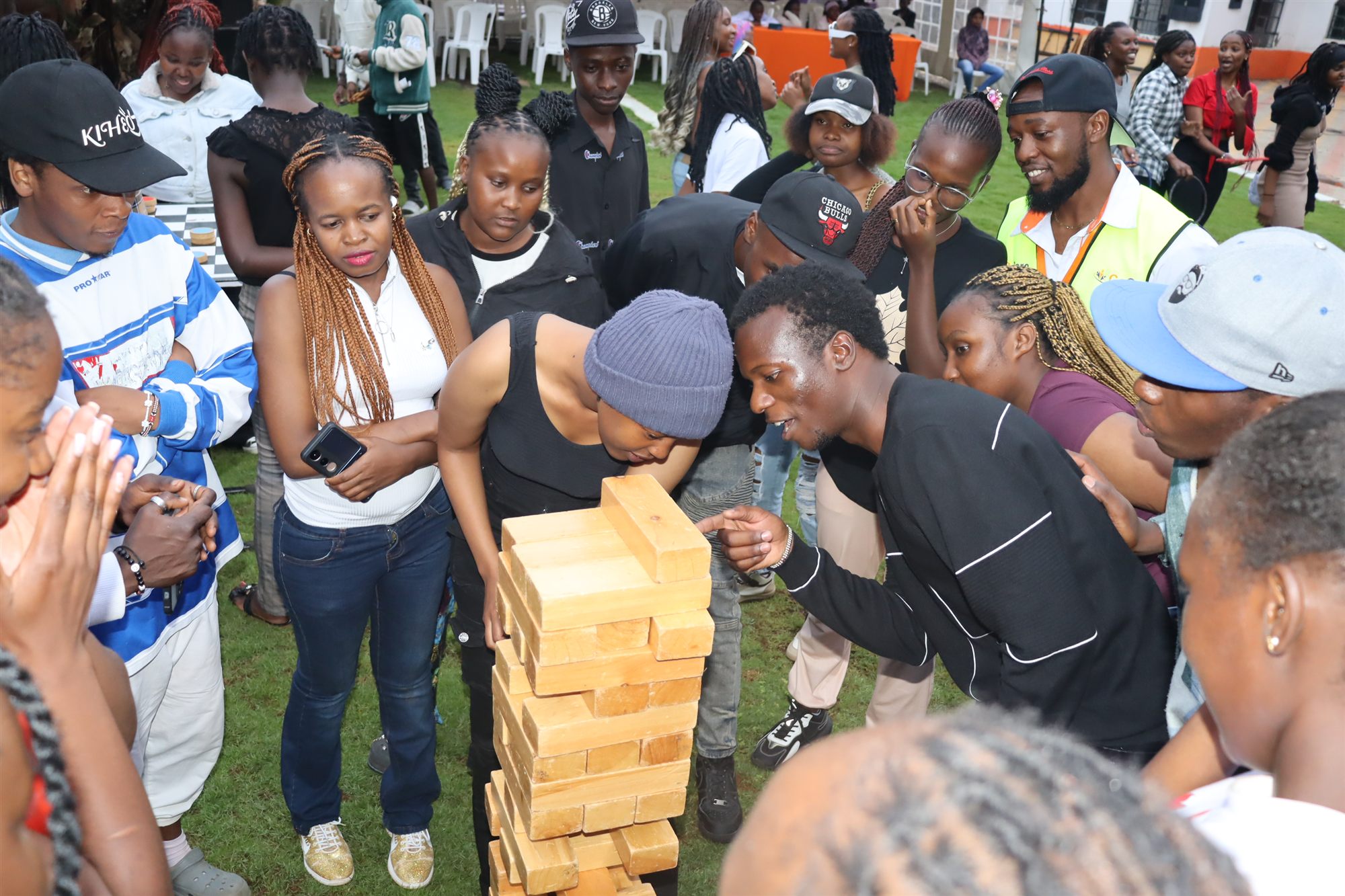 GoCare students enjoying games at a campus event