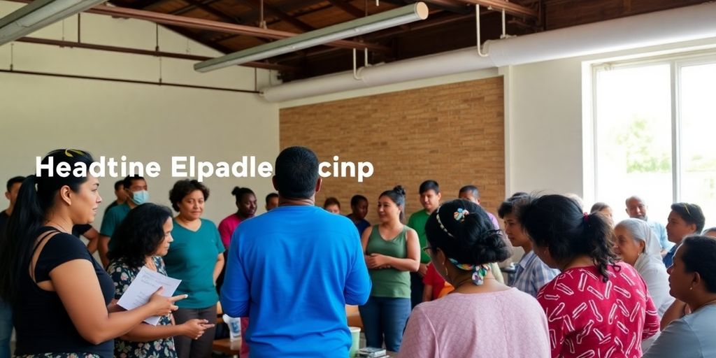 Group of students participating in a health assistant course