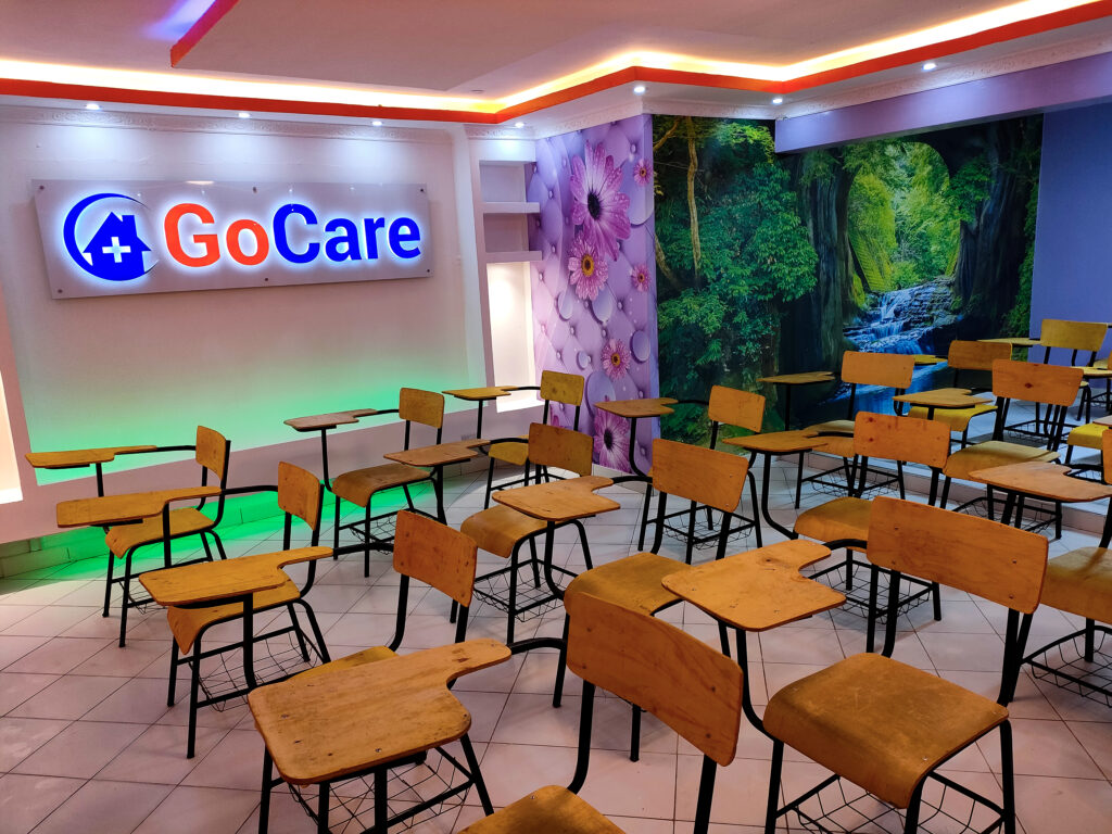 Modern Classrooms. Modern Facilities. GoCare Training Institute.