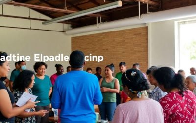 Group of students participating in a health assistant course