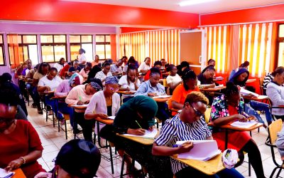 Students in a modern classroom at GoCare Training Institute